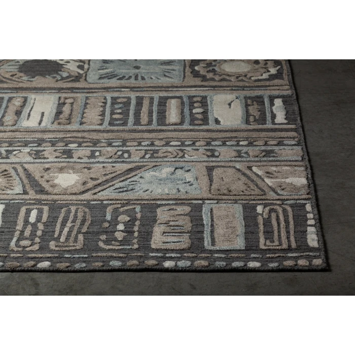 Chandra NIMAH Grey,Beige,White NIM-46505 9ft. x 13ft. Rect. Rug