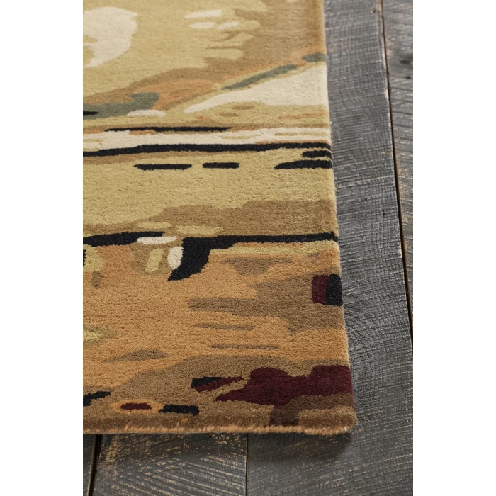 Chandra NIRVANA Blue,Green,Beige,Gold,Burgundy NIR-6600 9ft. x 13ft. Rect. Rug