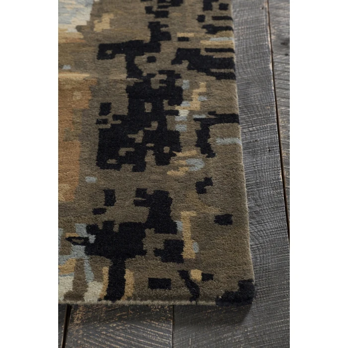 Chandra NIRVANA Blue,Beige,Brown,Green,Black NIR-6603 9ft. x 13ft. Rect. Rug