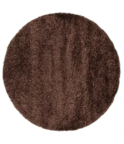Chandra ORCHID ORC-9701 7 ft. 9 in. Round Rug - Dark Brown