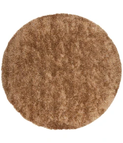 Chandra ORCHID ORC-9703 7 ft. 9 in. Round Rug - Brown, Tan
