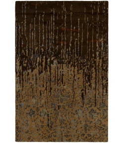 Chandra RUPEC RUP-39624 5 ft. X 7 ft. 6 in. Rect. Rug - Brown, Blue