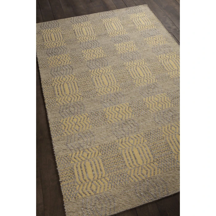 Chandra SALONA Yellow,Natural SAL-34502 9ft. x 13ft. Rect. Rug