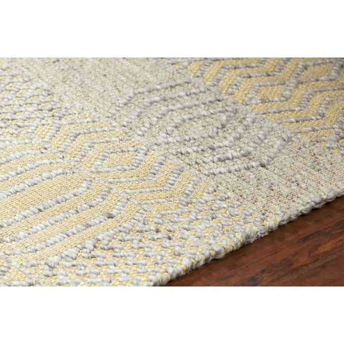 Chandra SALONA Yellow,Natural SAL-34502 9ft. x 13ft. Rect. Rug