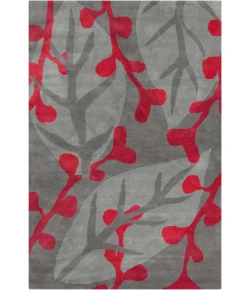 Chandra STELLA STE-52086 8 ft. X 10 ft. Rect. Rug - Grey, Red