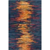 Chandra STELLA STE-52166 8 ft. X 10 ft. Rect. Rug - Blue, Grey, Red, Orange
