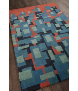 Chandra STELLA STE-52249 8 ft. X 10 ft. Rect. Rug - Blue, Red, Charcoal