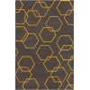 Chandra STELLA STE-52258 8 ft. X 10 ft. Rect. Rug - Charcoal, Yellow