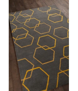 Chandra STELLA STE-52258 8 ft. X 10 ft. Rect. Rug - Charcoal, Yellow