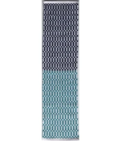 Chandra TANYA Teal,White TAN-45932 9ft. x 13ft. Rect. Rug