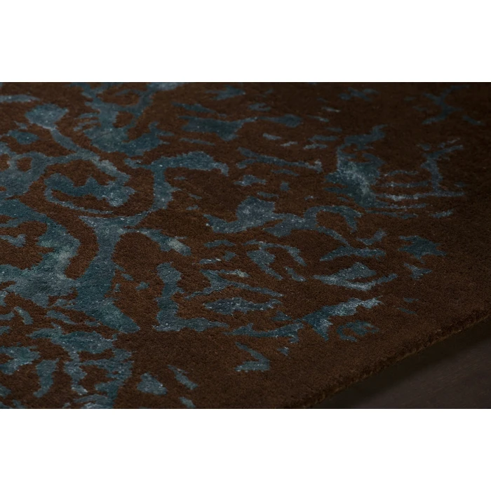 Chandra VELENO Brown,Teal VEL-29301 9ft. x 13ft. Rect. Rug