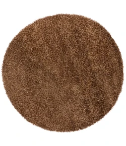 Chandra ZARA ZAR-14501 7 ft. 9 in. Round Rug - Brown