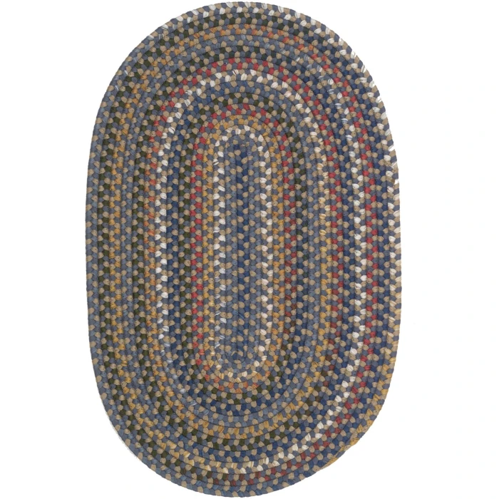 Colonial Mills Wayland Oval Rug Blue WA27R0 6' X 9' Rug