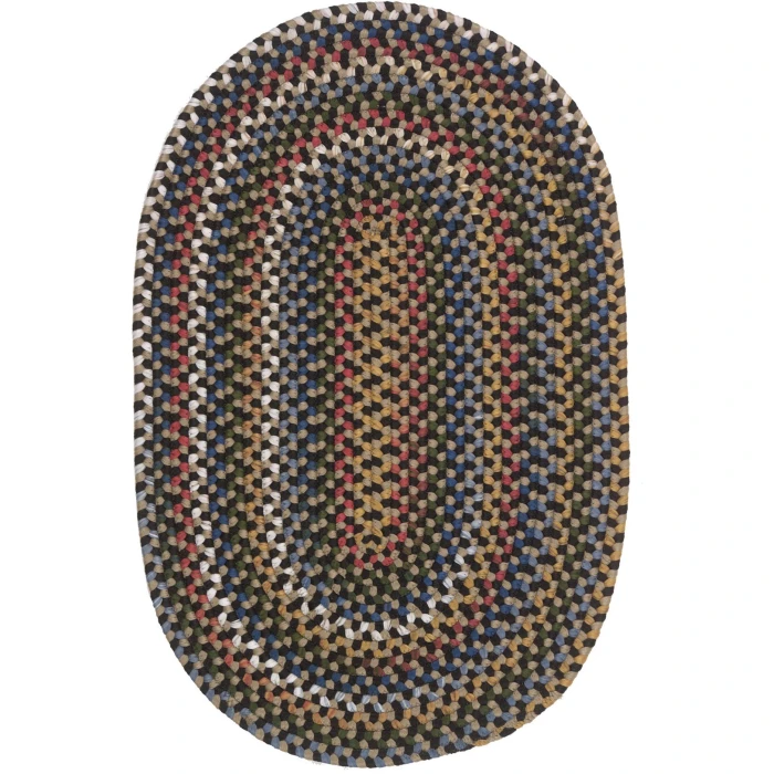 Colonial Mills Wayland Oval Rug Black WA47R0 27" X 46" Rug