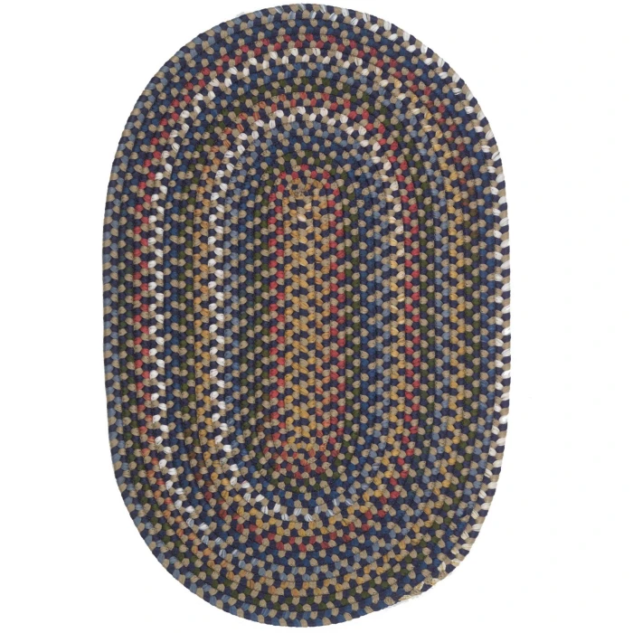 Colonial Mills Wayland Oval Rug Navy WA57R0 6' X 8' Rug