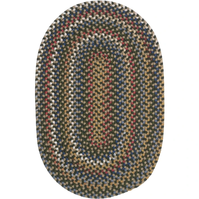 Colonial Mills Wayland Oval Rug Green WA67R0 7' X 9' Rug