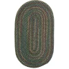 Colonial Mills Worley Oval Dark Green WY26R0 6' X 9' Rug