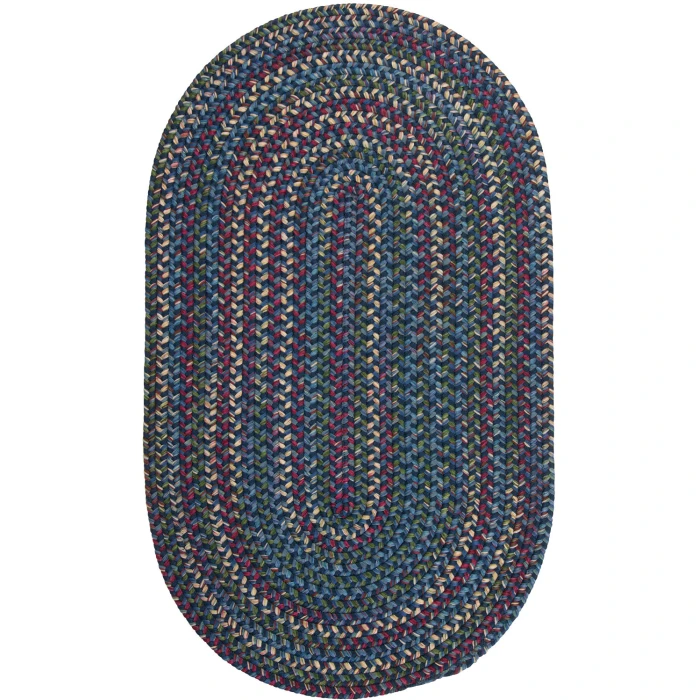 Colonial Mills Worley Oval Rug Navy WY34R0 8' X 10' Rug