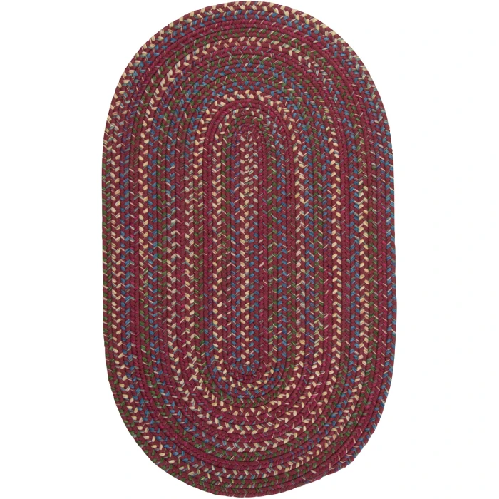 Colonial Mills Worley Oval Rug Burgundy WY71R0 8' X 10' Rug