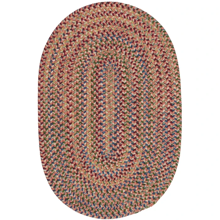 Colonial Mills Worley Oval Rug Red WY86R0 3' X 5' Rug
