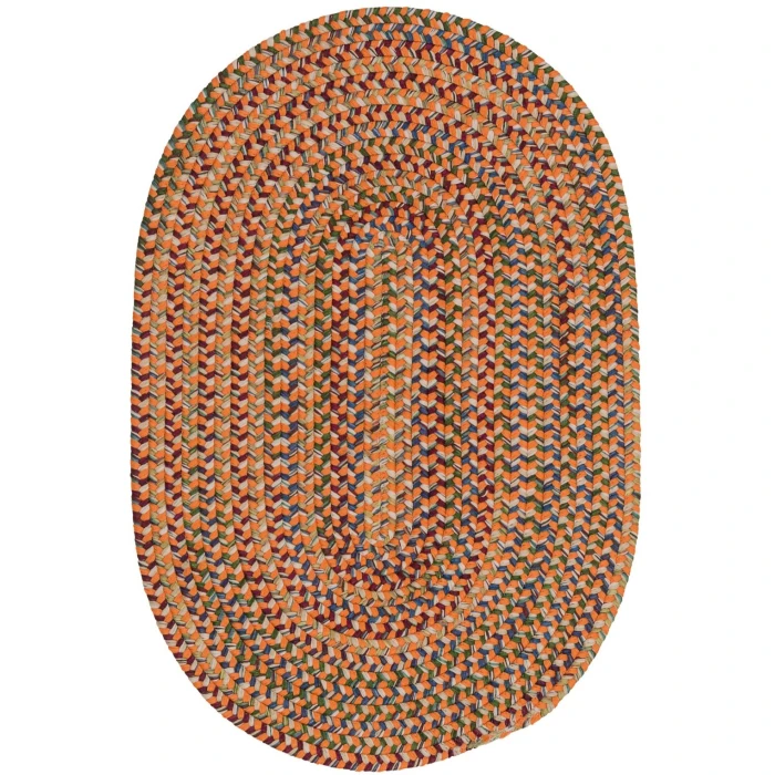 Colonial Mills Worley Oval Rug Orange WY97R0 5' X 7' Rug