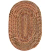 Colonial Mills Worley Oval Orange WY97R0 8' X 10' Rug