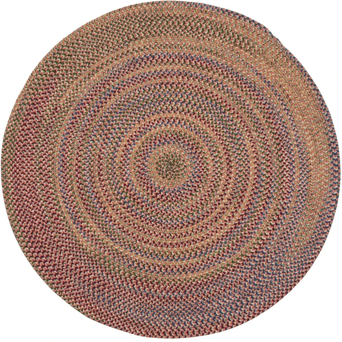 Colonial Mills Worley Rounds Rug Red WY86R0 7' X 7' Rug