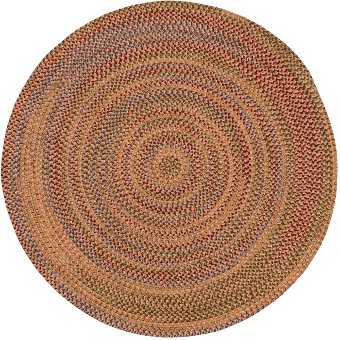 Colonial Mills Worley Rounds Rug Orange WY97R0 8' X 8' Rug