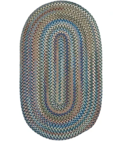 Colonial Mills New England Braid Starlight NE03R0 8' X 10' Oval Rug