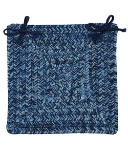 Colonial Mills Catalina Chair Pads Blue Wave CA59A01 15" X 15" (Set of 4) Chair Pads Rug