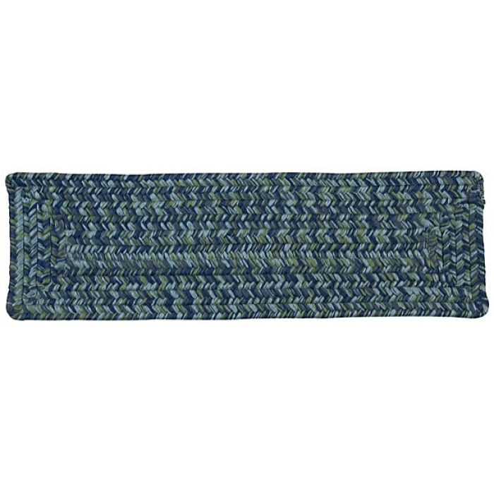 Colonial Mills Catalina Stair Treads Deep Sea CA49A00 8" X 28" (Set of 13) Stair Treads Rug