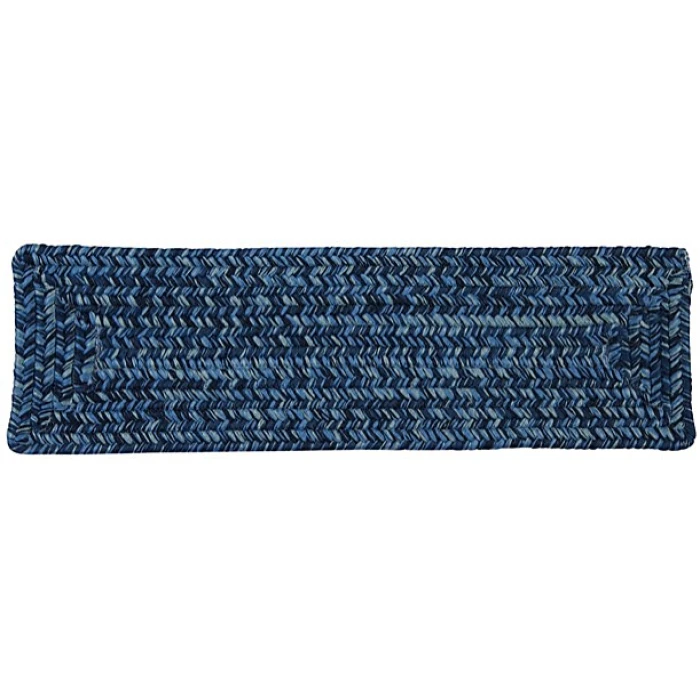 Colonial Mills Catalina Stair Treads Blue Wave CA59A00 8" X 28" (Set of 13) Stair Treads Rug