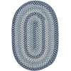 Colonial Mills Boston Common Oval Cape side Blues BC53R0 2' X 3' Rug