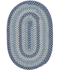 Colonial Mills Boston Common Oval Cape side Blues BC53R0 8' X 11' Rug