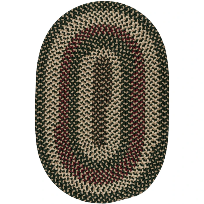 Colonial Mills Brook Farm Oval Rug Winter Green BF62R0 3' X 3' Rug