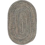 Colonial Mills Carrington Tweed Navy & Tan EW49R0 8' X 11' Oval Rug