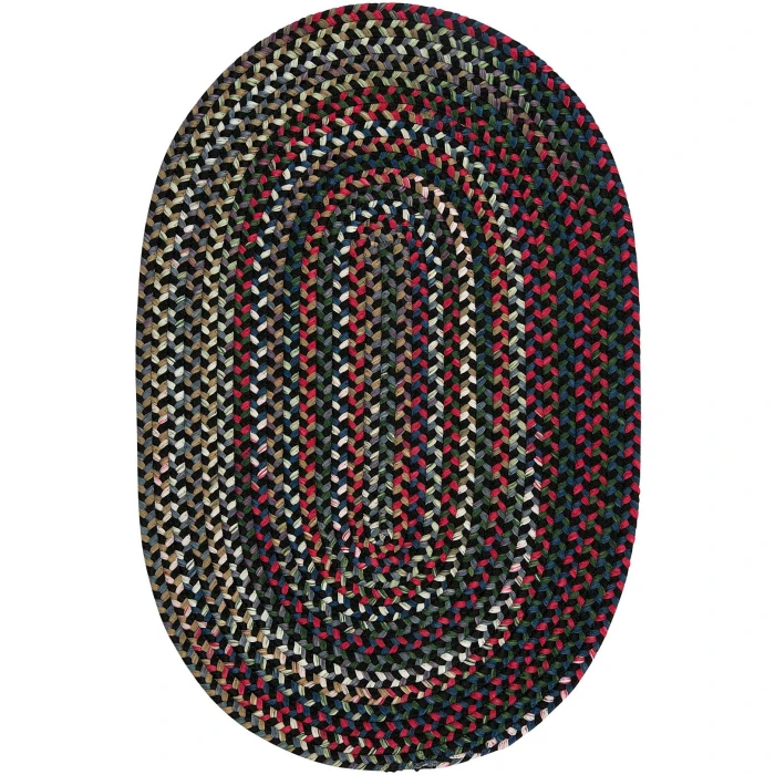 Colonial Mills Chestnut Knoll Oval Rug Black Satin CK47R0 8' X 11' Rug