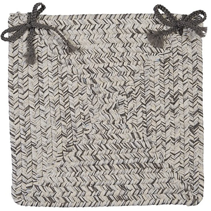 Colonial Mills Corsica Chair Pads Silver Shimmer CC19A015 15" X 15" (Single) Chair Pads Rug