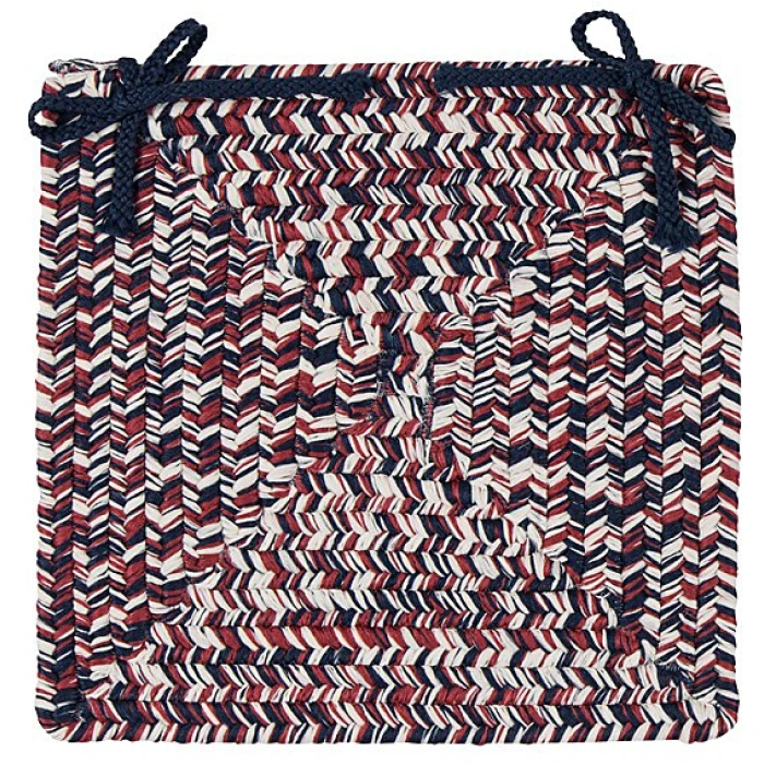 Colonial Mills Corsica Chair Pads Patriotic CC29A015 15" X 15" (Single) Chair Pads Rug