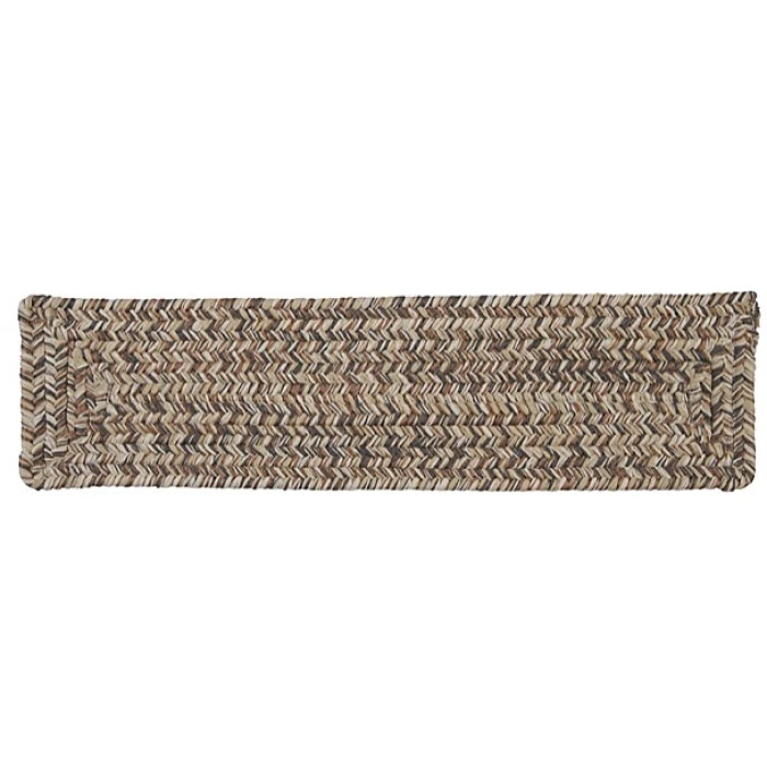 Colonial Mills Corsica Stair Treads Storm Gray CC89A00 8" X 28" (Set of 13) Stair Treads Rug