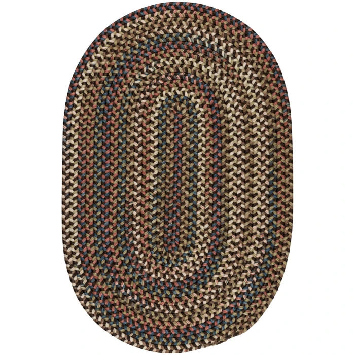 Colonial Mills Cedar Cove Oval Rug Dark Brown CV89R0 7' X 9' Rug
