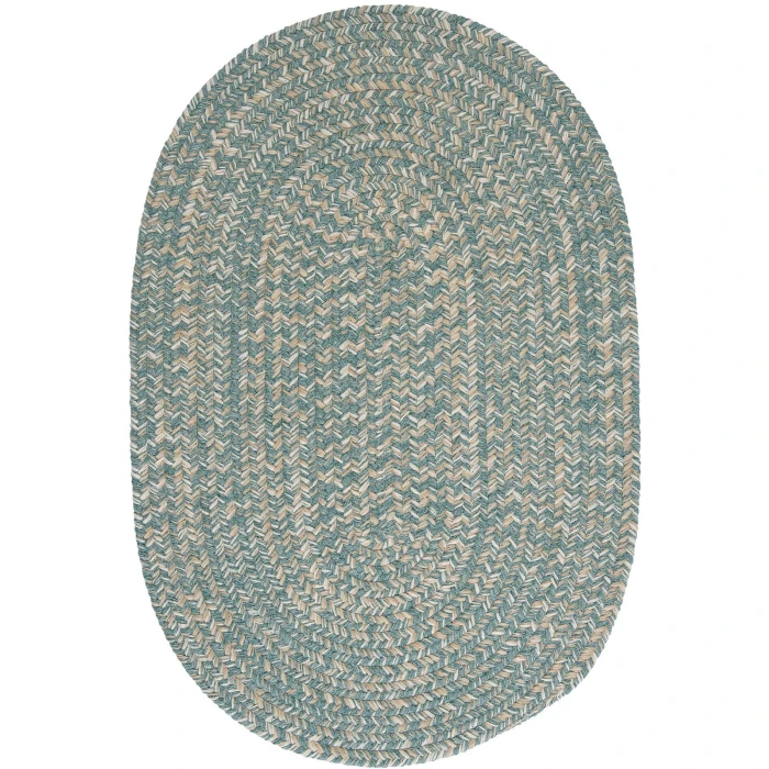 Colonial Mills Tremont Oval Rug Teal TE49R0 4' X 6' Rug