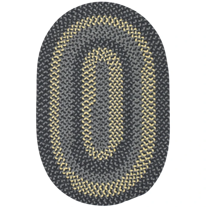 Colonial Mills Walden Rug Charcoal & Yellow WN33R0 2' X 8' Rug