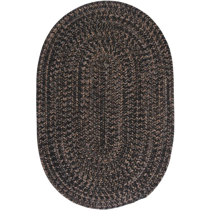 Colonial Mills Hayward Oval Rug Black HY19R0 3' X 5' Rug