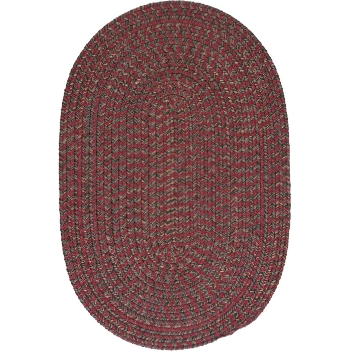 Colonial Mills Hayward Oval Rug Berry HY79R0 7' X 7' Rug