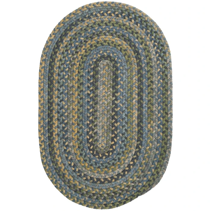 Colonial Mills Rustica Oval Rug Whipple Blue RU50R0 3' X 5' Rug