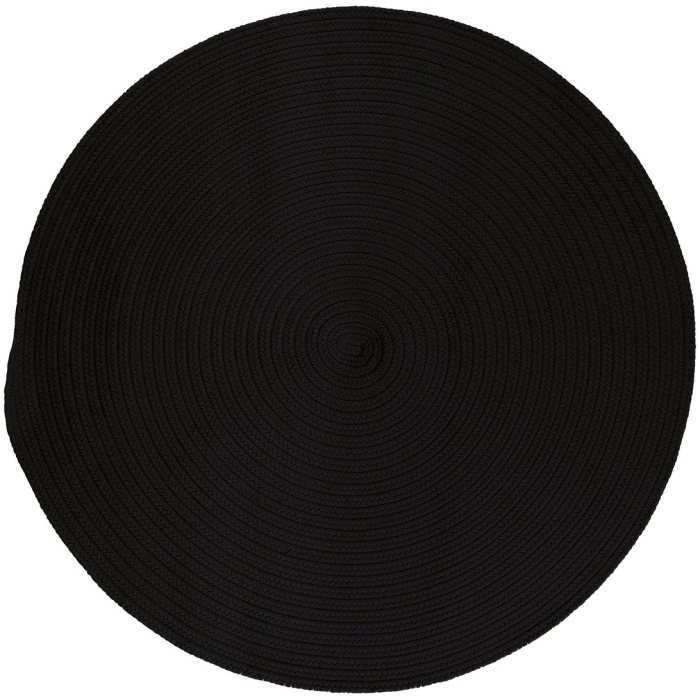 Colonial Mills Boca Raton Round Rug Black BR42R0 5' X 5' Rug