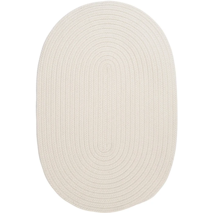 Colonial Mills Boca Raton Oval Rug White BR10R0 5' X 7' Rug