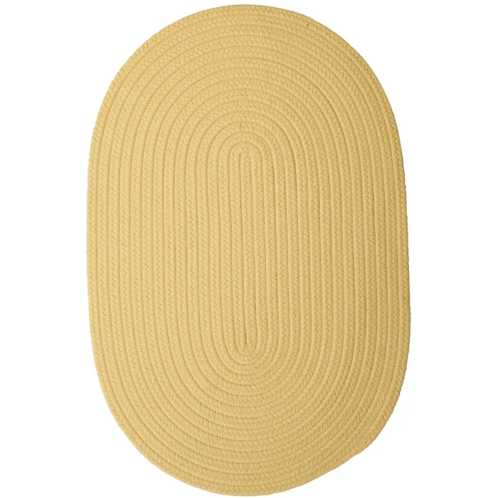 Colonial Mills Boca Raton Oval Rug Pale Banana BR34R0 7' X 9' Rug