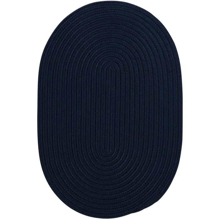 Colonial Mills Boca Raton Oval Rug Navy BR52R0 8' X 11' Rug